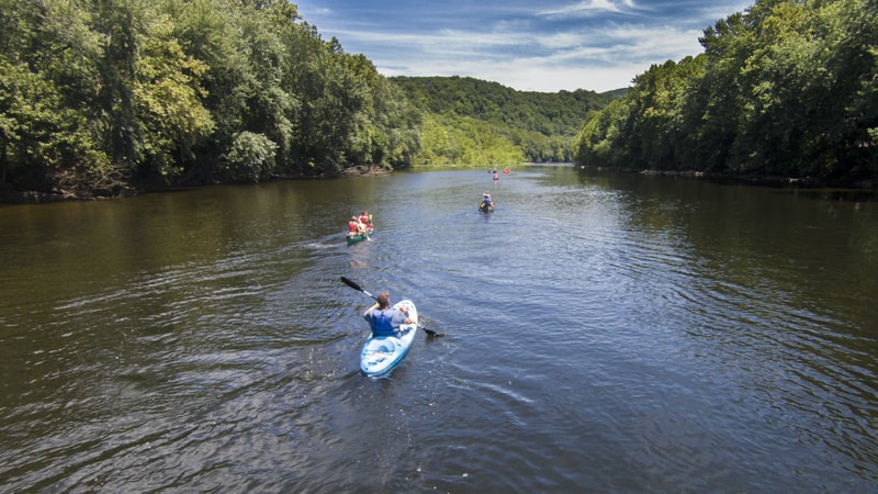 People kayaking on Virginia Scenic Rivers