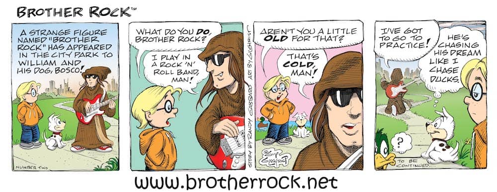 Brother Rock comic strip #2, by Randy Gabbard