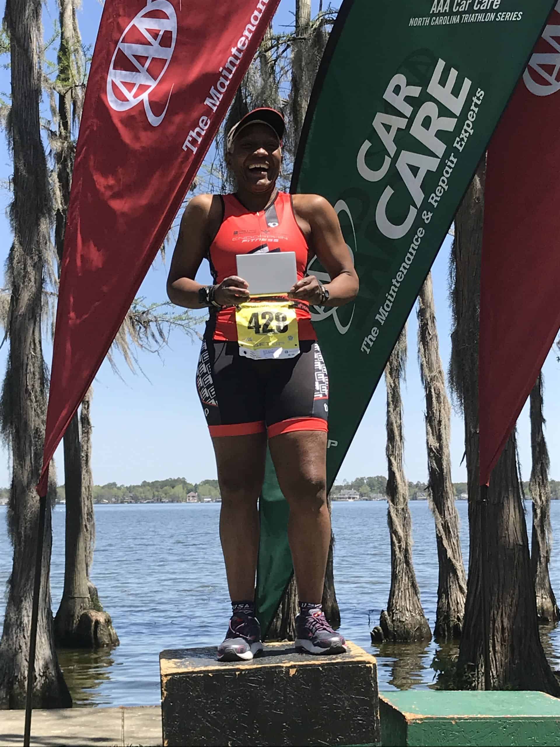 Lenora Mariner triathlon after age 50 for the win