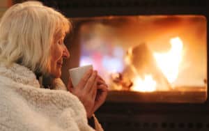 Senior woman getting much-needed self care Image