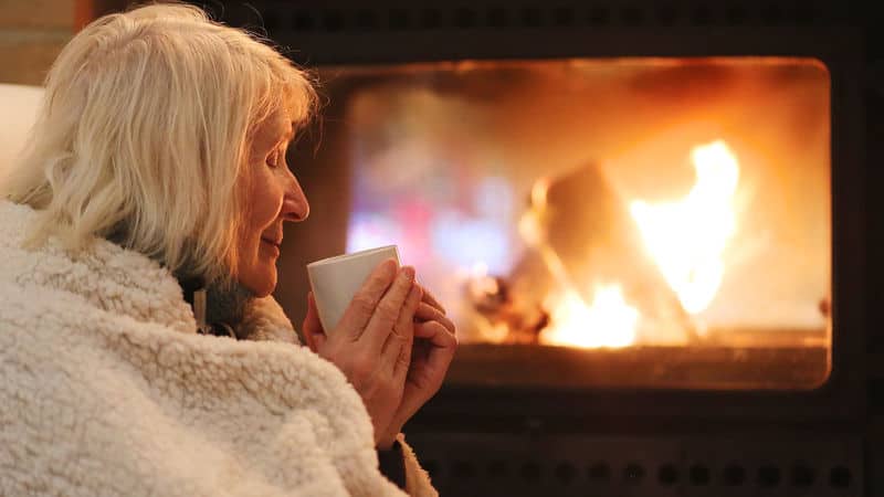 Senior woman getting much-needed self care Image