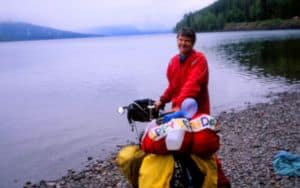 cycling after 50, 62nd birthday at Glacier National Park Image