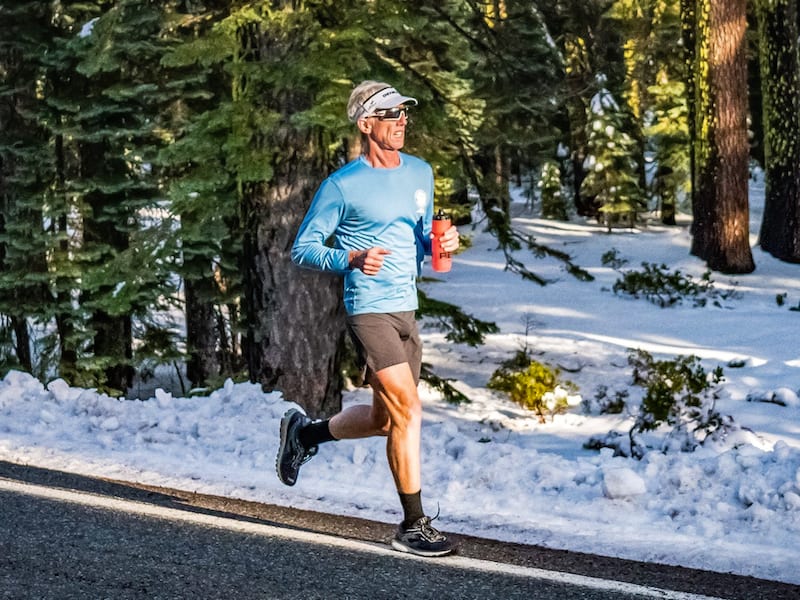 Will Turner running in Glacier National Park