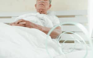 Grandmother in hospice care Image