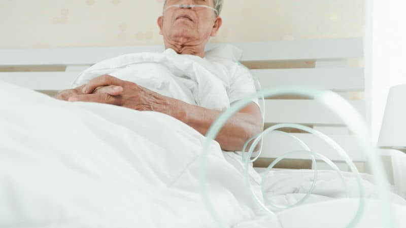 Grandmother in hospice care Image