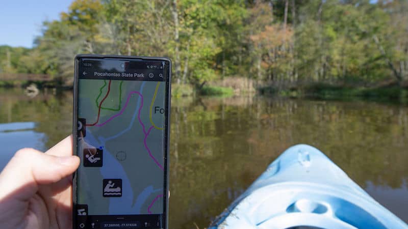 Virginia State Park Avenza maps Pocahontas State Park Image