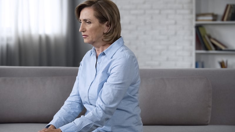 Woman dealing with coronavirus anxiety
