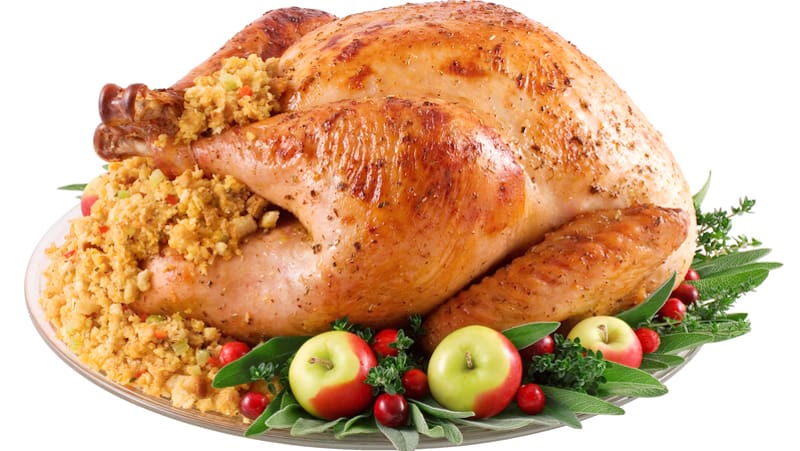 Stuffing Recipes Around the U.S., turkey with cornbread stuffing on a platter