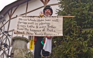 A man wassailing Image