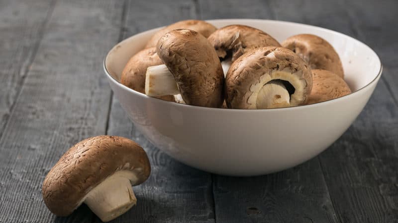 mushrooms as a health food, bowl of mushrooms Image