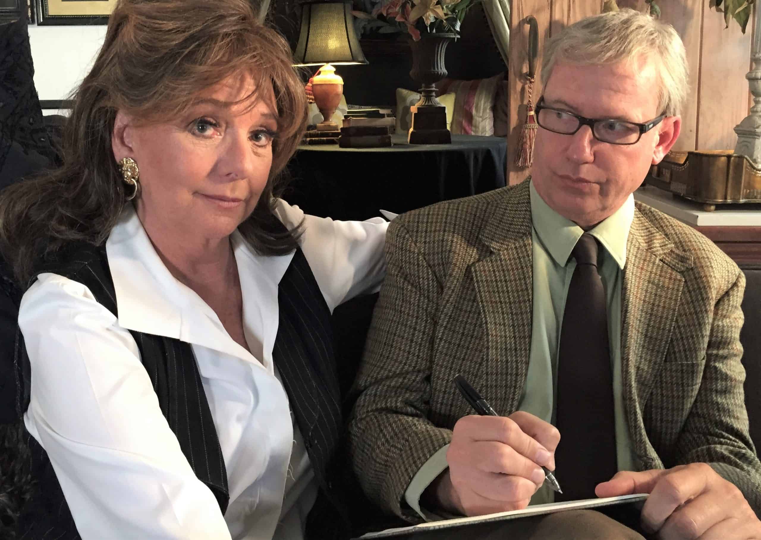 Dawn Wells, as a patient, and Terry Ray, as the therapist, in Ray's TV Therapy series - provided by Terry Ray