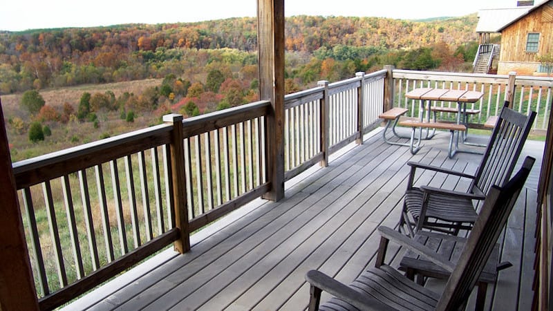 James River State Park cabin view