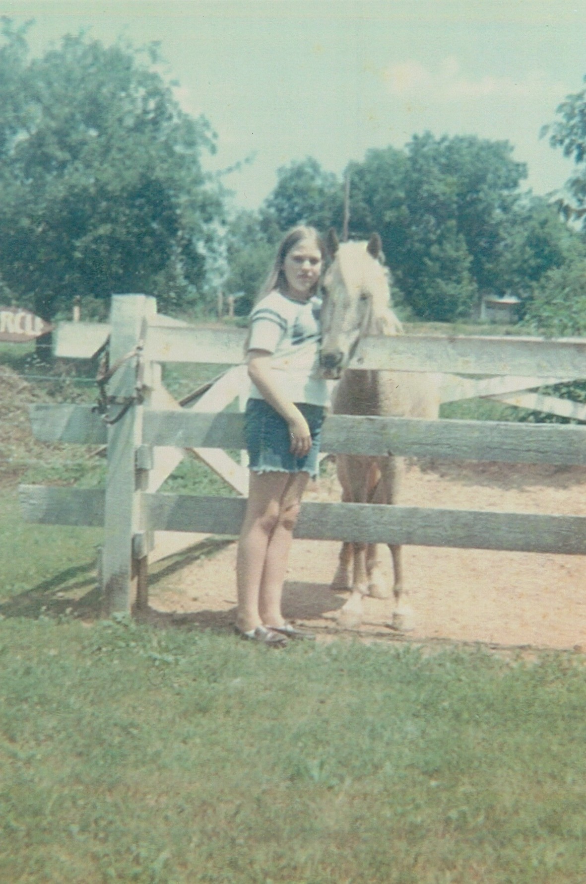 Julia and Thunder, her horse