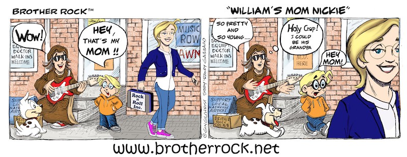 Brother Rock comic William's mom, Nice