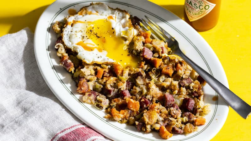Recipe: Corned Beef and Cabbage Hash Image