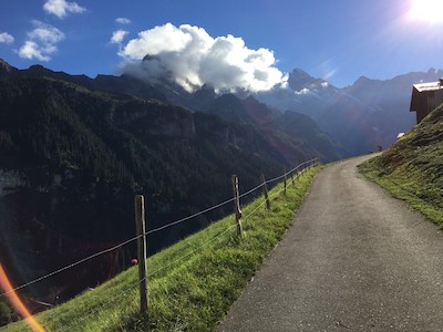 Phenomenal view of the Alps range from Gimmelwald, Switzerland, this Swiss Alps hidden gem