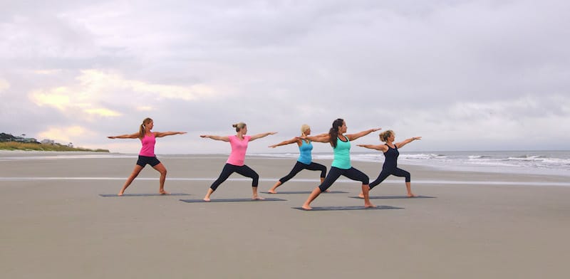 Yoga on the beach on Hilton Head Island
