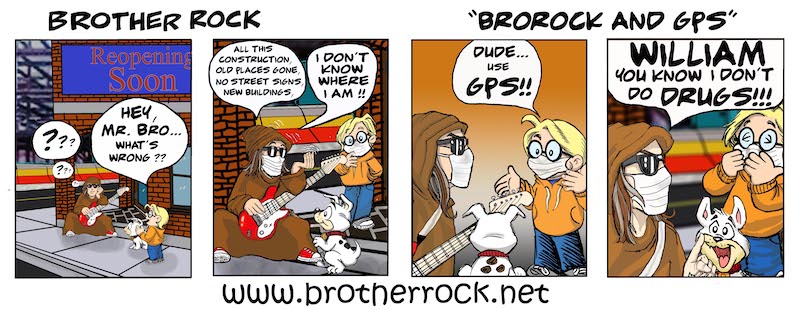 Brother Rock Cartoon GPS