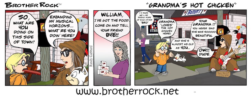 Brother Rock comic Grandma's hot chicken