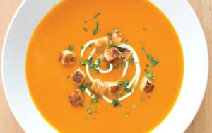 Gingery carrot soup Image