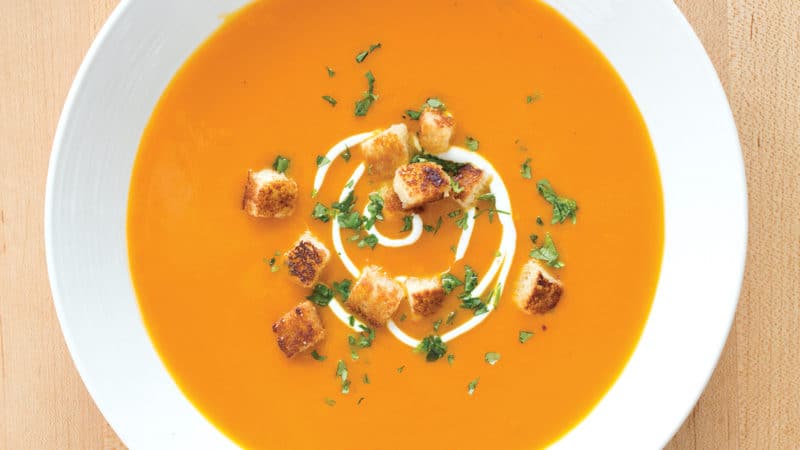 Gingery carrot soup Image
