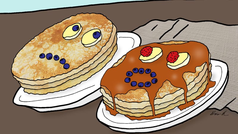 Pancakes caption contest