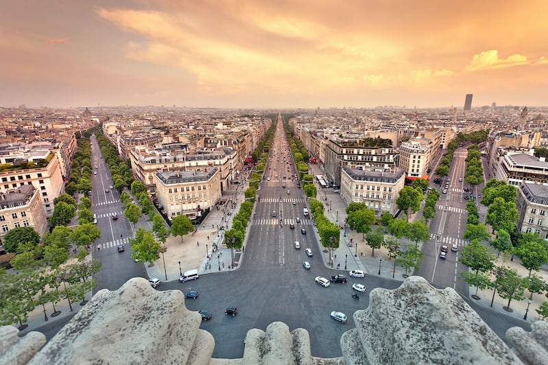 Stroll down the Champs-Elysees