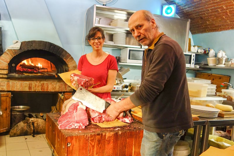 Butcher/chef at Italian restaurant. Rick Steves on Italian cuisine