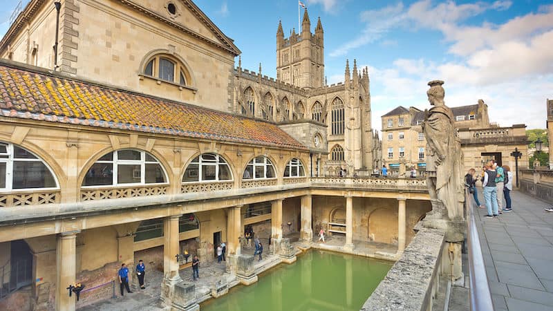 Bath's ancient Roman baths, now a museum. Photo by Dominic Arizona Bonuccelli, Rick Steves’ Europe. Highlights of Bath, England Image