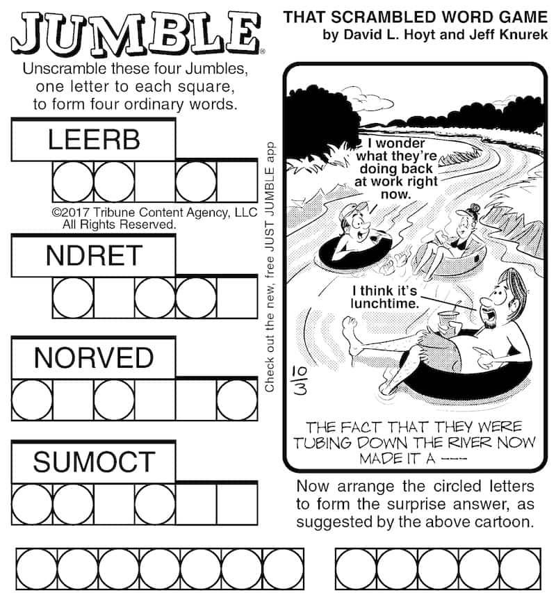 Take the Jumble puzzle challenge