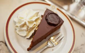 The delicious renowned Sacher torte of Vienna, for Rick Steves' Sacher torte and opera in Vienna Image