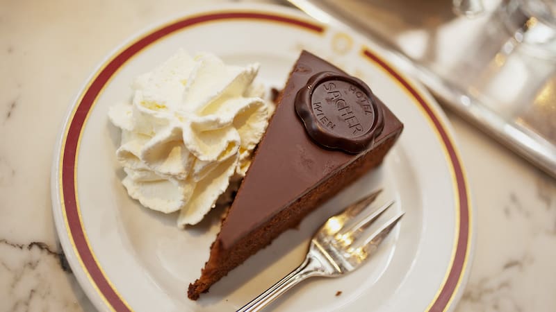 The delicious renowned Sacher torte of Vienna, for Rick Steves' Sacher torte and opera in Vienna