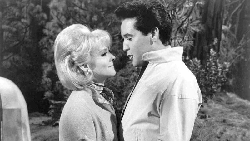 Diane McBain with Elvis Presley in 1966