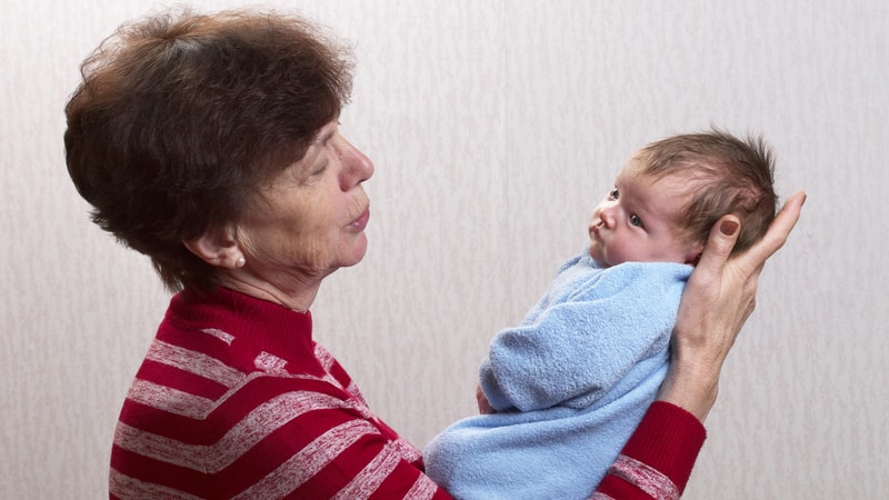 Irritated grandma wants more time with baby