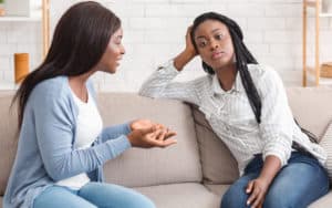 Talkative woman gets into monologues Image