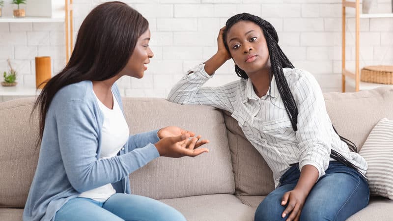 Talkative woman gets into monologues Image