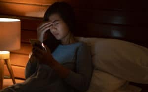 Perfectionist woman can't sleep Image