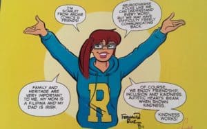 Scarlet, a new Archie character with autism, in article on Nancy Silberkleit navigating an unexpected career change Image