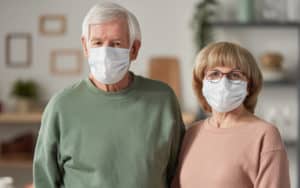 Unvaccinated senior couple Image