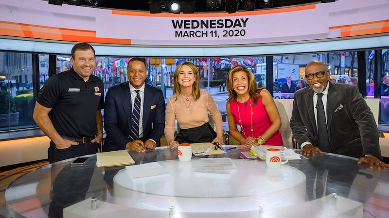 Cast of the 'Today' show on set for: TV Programming Changes at NBC Today show