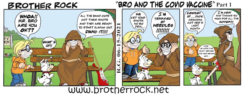 Brother Rock comic: Brother Rock's vaccine hesitancy
