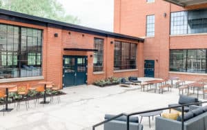 Courtyard outside of Selvedge Brewing at The Wool Factory Image