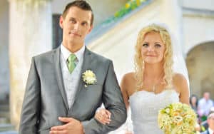 Unvaccinated bride and groom Image