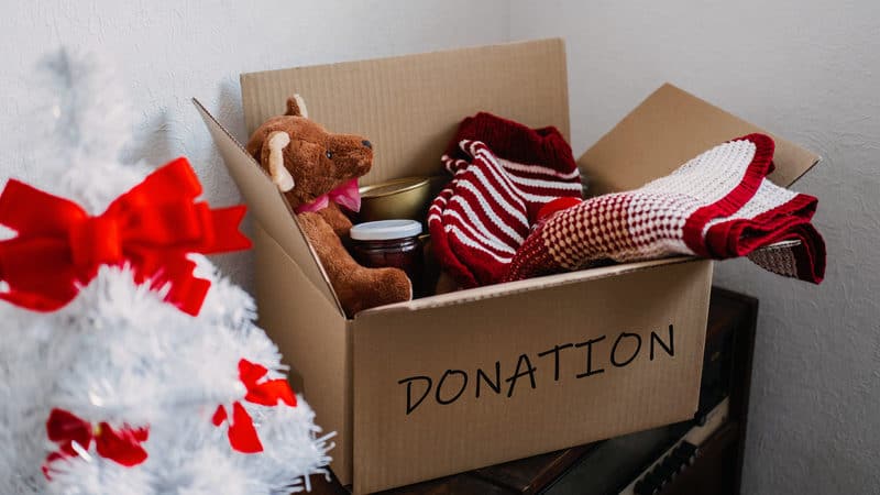 Christmas donation box Image