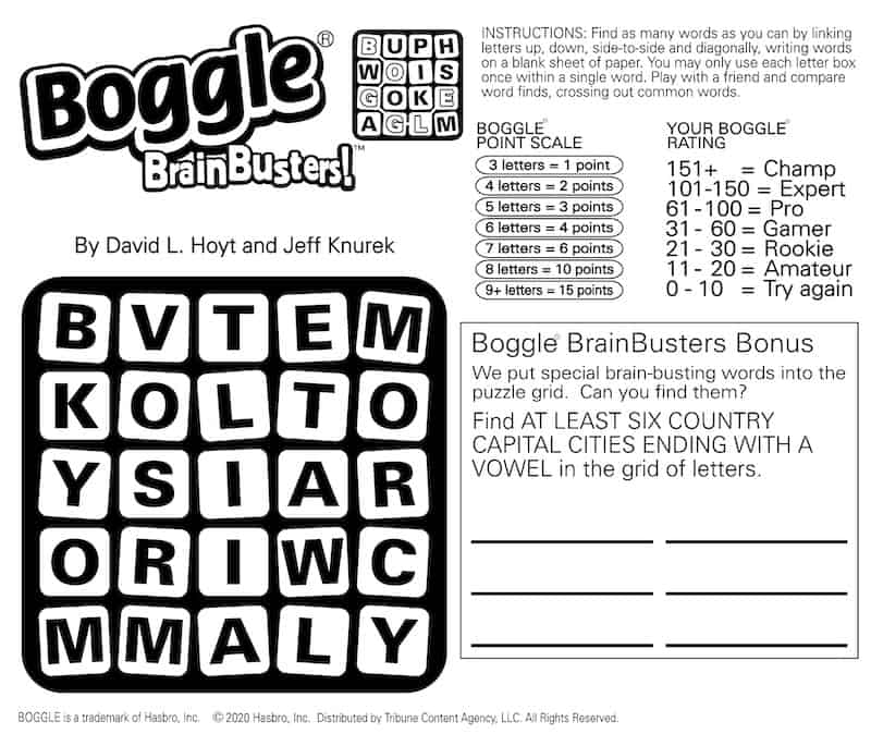 Boggle BrainBusters Puzzle - Exercise Your Mind with Boggle 