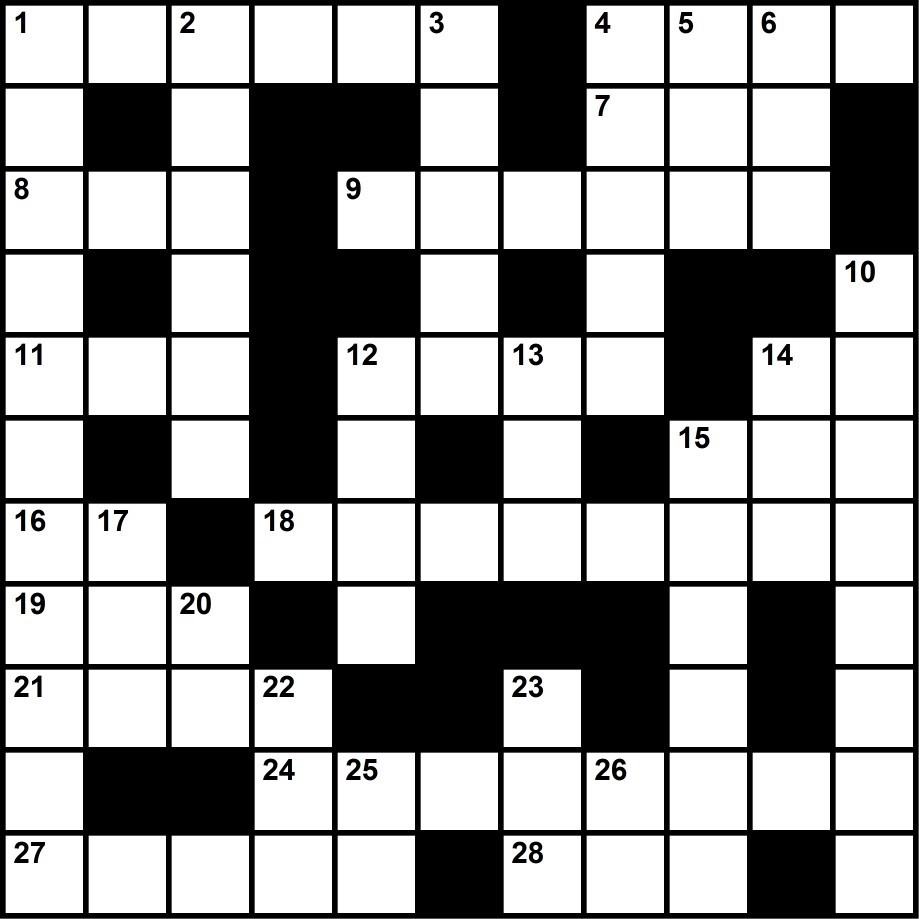 Crossword puzzle for Pop Culture Hangouts Trivia