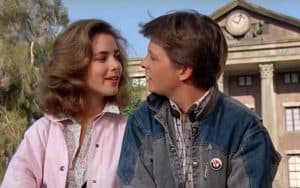 1. Claudia Wells and Michael J Fox in 1985's Back to the Future - Universal Pictures. For article on 