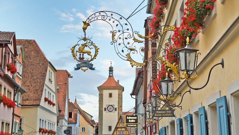 Well-preserved Rothenburg welcomes visitors. CREDIT: Dominic Arizona Bonuccelli, Rick Steves’ Europe. Cultural connections at Rothenburg in Germany Image