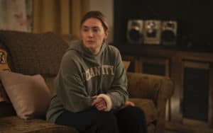 HBO Max was boosted by HBO’s “Mare of Easttown,” starring Kate Winslet. CREDIT: Michele K. Short/HBO/TNS). Filming ‘Mare of Easttown’ on HBO Image