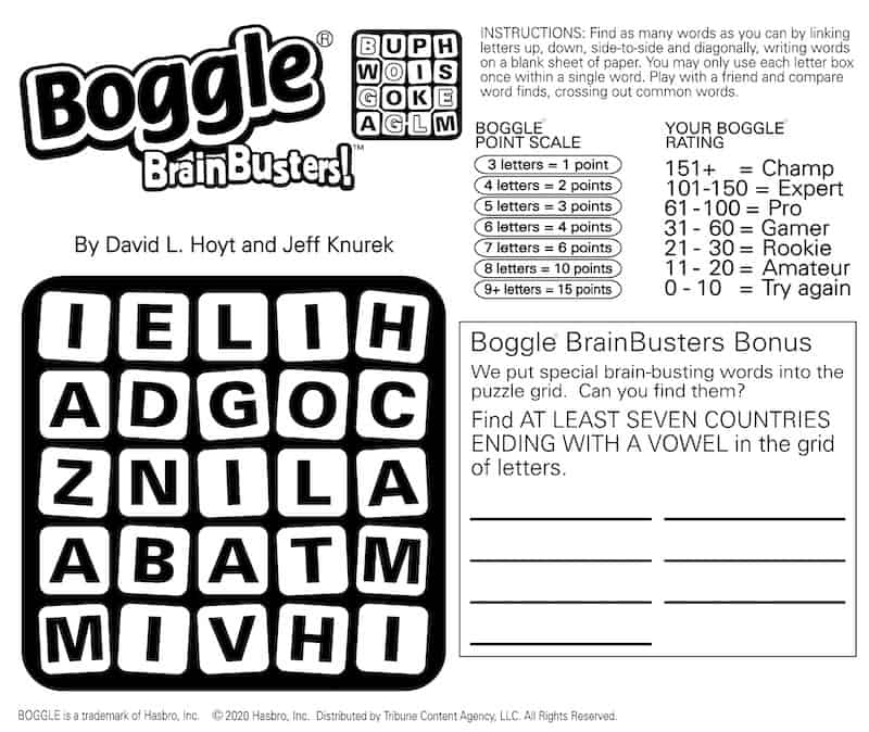 Mental Calisthenics with Boggle